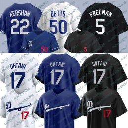 17 Shohei Ohtani Mookie Betts honkbalshirts Dodgers Tyler Glasnow Clayton Kershaw Freddie Freeman James Outman Yency Almonte Andy Pages M