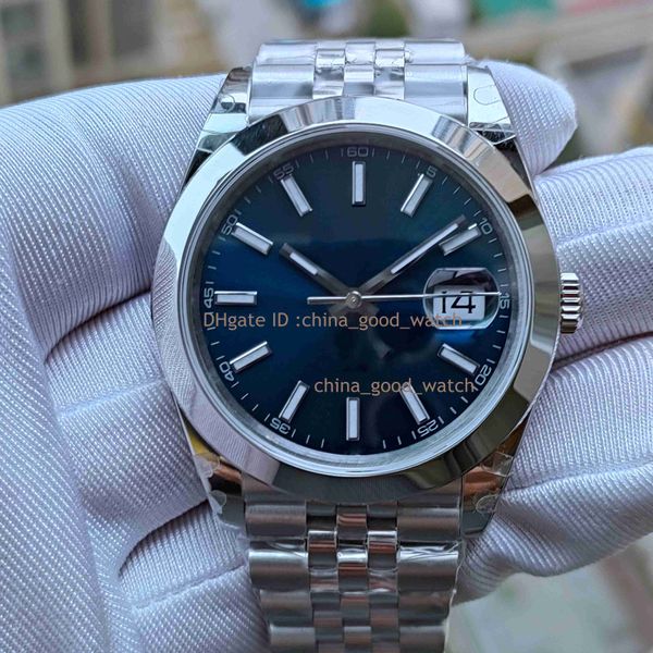 17 Style Super Good BP Factory Watch 41MM Fecha Movimiento automático clásico 126334 Esfera azul 904L Caja de acero Correa 126333 Luminous Sapphire Diving Relojes de pulsera para hombre