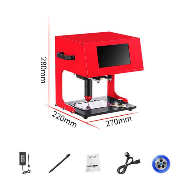 Máquina de marcado de placa de identificación de señalización de Metal, herramienta de máquina de grabado de piezas de Metal, electricidad neumática, escritorio, placa de identificación de coche, 170x110mm