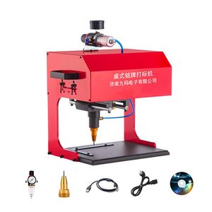 170*110mm Table Type Marking Machine Pneumatic Electricity Desktop Car Nameplate Metal Parts Engraving Machine