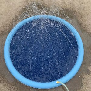 170*170 cm Summer Pet Pool Inflable Agualtería de agua inflable Play Mat de enfriamiento Interactiva Fuente Interactiva para perros para perros