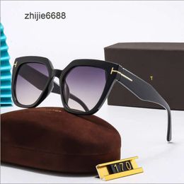 170 gafas de sol tom-fords de verano para hombre y mujer montura negra lente mandarina FGUH A4NP