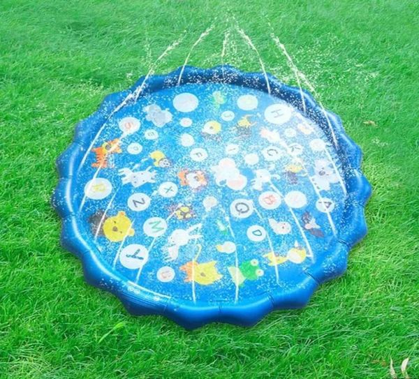 170 cm estera inflable de agua pulverizada animales inflando chorros de agua juegos divertidos niños aspersores esteras de juego alfombra cojín de playa juguetes Gar4158019