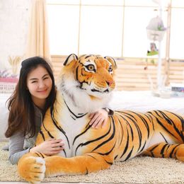 Muñeco de peluche suave de simulación grande de 170cm, juguete de peluche de tigre, regalo para niños