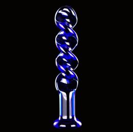 170x30 mm blauw kristallen dildo glazen sex speelgoed anale pluggen buttplug volwassen anus massager4377757