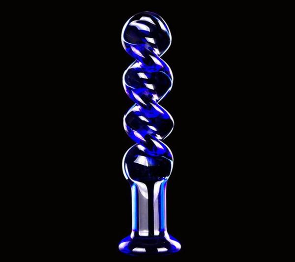 170x30 mm Blue Crystal Dildo Glass Sex Toys Anal Plugs Plug