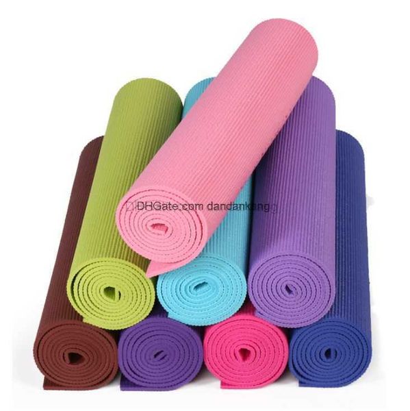 173*61cm pvc tapis de Yoga couverture anti-dérapante tapis de gymnastique Sport santé perdre du poids mise en forme du corps Fitness pilates coussin d'exercice