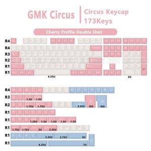 173 touches/ensemble ABS profil Cherry mignon rose ISO GMK cirque Keycap pour commutateurs MX clavier mécanique de jeu Double coup