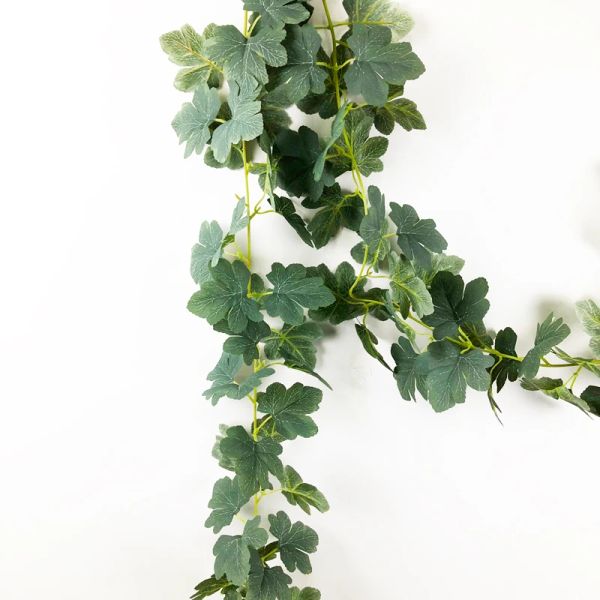 175 cm plantes suspendues artificielles vigne fausses feuilles d'érable mur suspendu rotin faux arbre feuillage ivy pour le jardin de mariage décor de la maison