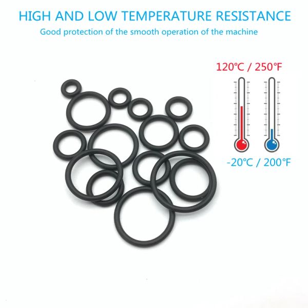 175XRUBBER O RING Set Gaskets Seal Sceau Nitrile Bandes en caoutchouc Haut-pression Kit de réparation de réparation