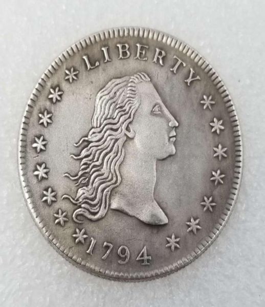 1794 Type1 Buste drapé Copie de monnaie 0123456789101913647