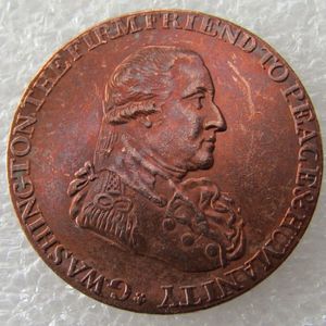 1795 Washington Rooster Halve Penny Kopie Munt Promotie Goedkope Fabriek mooie woonaccessoires Coins275G