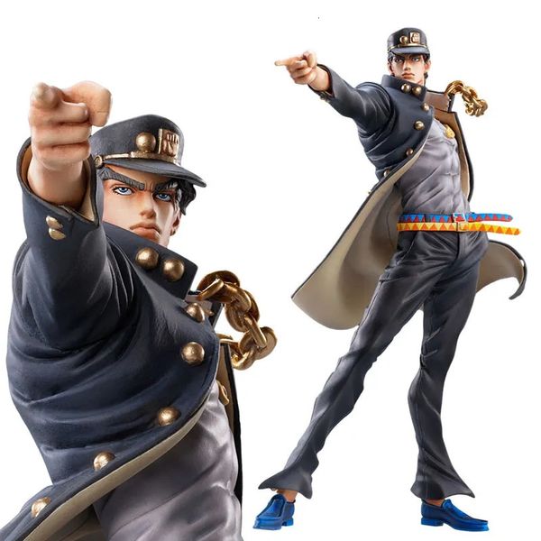 17 CM Anime JoJo's Bizarre Adventure Figura Kujo Jotaro Star Platinum PVC Figura de acción en caja Niños Modelo coleccionable Muñeca Regalo 240106