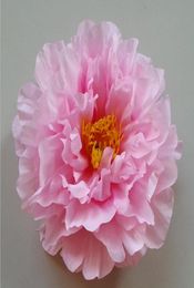 17 cm Big Peony Flowers Head Fleurs de soie artificielle 9 couleurs fzh0197954761