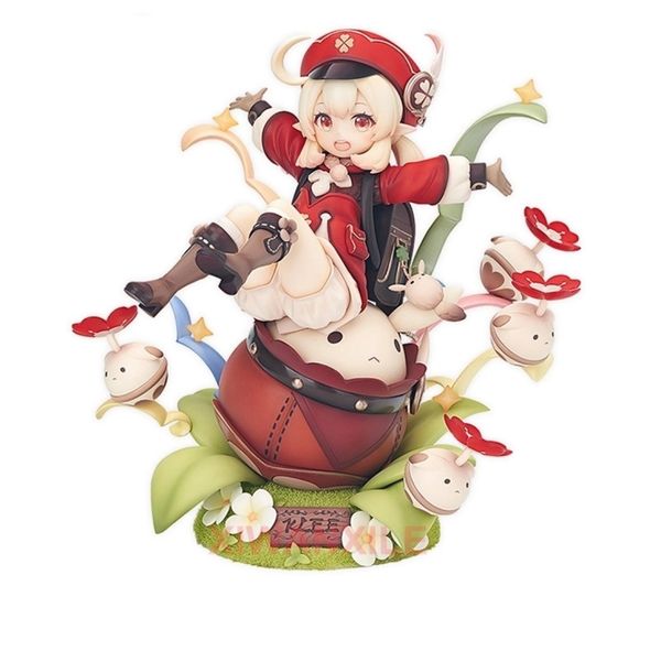 17cm Genshin Impact Klee Hibana Knight Anime Figure Paimon Action Figurine Collection Modèle Doll Toys 2201181388134