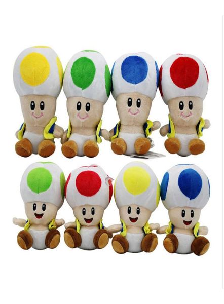 17cm7 pouces Super M jouets en peluche dessin animé Super M tête de champignon animaux en peluche pour bébé cadeau de noël 4320553