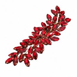 17Colors Clips à cheveux tendance pour le casque Bridal Rhineste Red Party Wedding Head Ornaments Acniy Bride bijoux Tiaras 39HS #