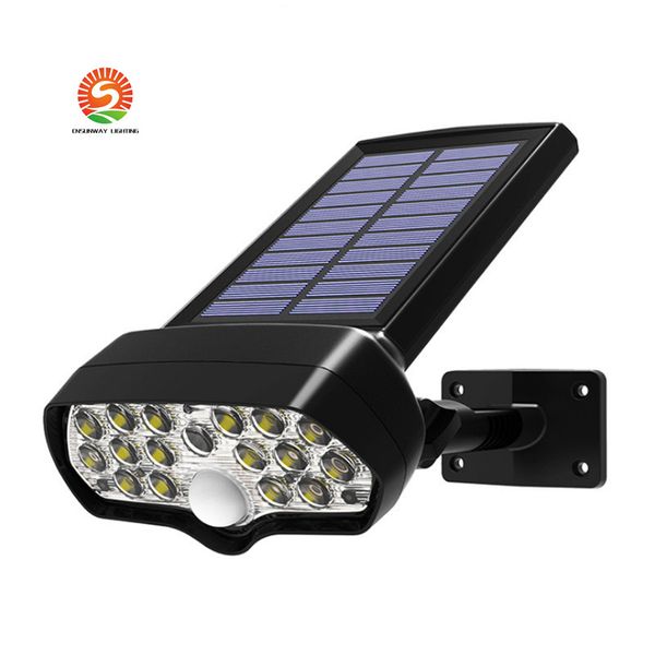 17LED solaire paysage projecteur applique murale IP67 étanche jardin lumière applique murale pour cour jardin garage porche piscine terrasse