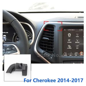 17mm Speciale Mounts voor Jeep Cherokee KL Auto Telefoon Houder GPS Ondersteunende Vaste Beugel Luchtuitlaat Base Accessoires 2014-2017