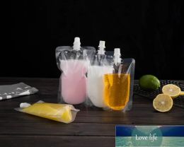 17oz 500 ml de stand-up plástico bebida bolsita Bolsa para bebidas Café de leche de jugo líquido 200-500 ml de calidad superior