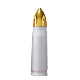 17oz Sublimation Bullet Tumbler Flessen Warmte Transfer Bullets Shape Cup Blanks Vacuüm Geïsoleerde Waterfles 500 / 350ML Y