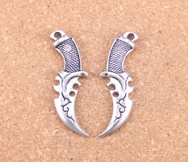 17pcs Antique Silver Bronze Plated Dagger Charms Pendant Pendre Collier Bracelet Bangle Résultats 5012mm4933895