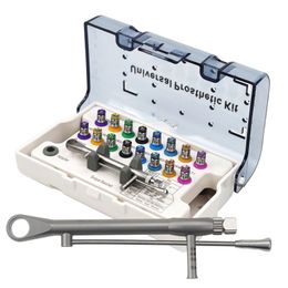 17PCS / Set Dental Universal Implant Torque Céleur Tournevis Prothétique Kit à cliquet Réparation chirurgicale d'implantation de dentisterie