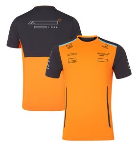 17uf Men's Polos 2024 Nouveau T-shirt F1 T-shirt Formule 1 Racing Racing Polo T-shirt Brand officiel Men Jaune Black Black à manches courtes à manches courtes