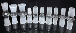 18/18 mm 14/14 mm mannelijke Strainght gewricht Glas Hookahs Adapter Clear Glass Koepel Adapter Glasomzetter 18,8 mm 14,5 mm Glazen waterpijp