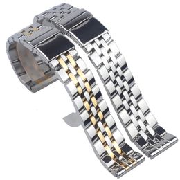 18 20 22 24MM Watch Accessories Band FOR Avenger Superocean Series Strap Solid Steel Metal Bracelet 240106