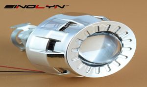 18 20 Kleinste Micro HID Bi xenon Koplamp Projector LensMini Gatling Gun Lijkwaden Voor Auto Motor H7 H4 Auto Styling8824570
