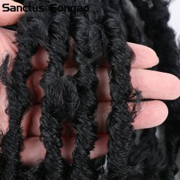 18 24 36 pouces Butfly Locs Crochet Coiffes Drexted Softs Locs Synthetic Traiding Hair Butterfly Locks Butterfly Crochet Hair