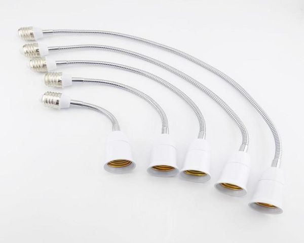 18 28 38 48 58 cm E27 Convertidores de base de bombilla LED flexible E27 a E27 EMPLAZO EXTENSIÓN El soporte de la lámpara de pared del cable de extensión 7513629