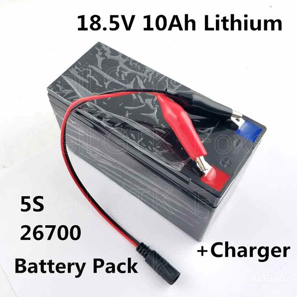 Batterie lithium-ion 18.5V, 10ah, 5s, 26700, pour jouets électriques, outils électriques, batterie portable solaire, énergie de secours, équipement médical