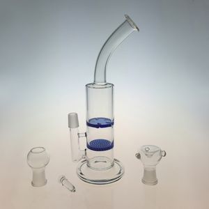 Dab Rigs 18.8 Mâle Les Deux Couche Turbo perc Verre Bongs À Eau Pipe Bend Oil Rig Turbine Disque percolateur WP101