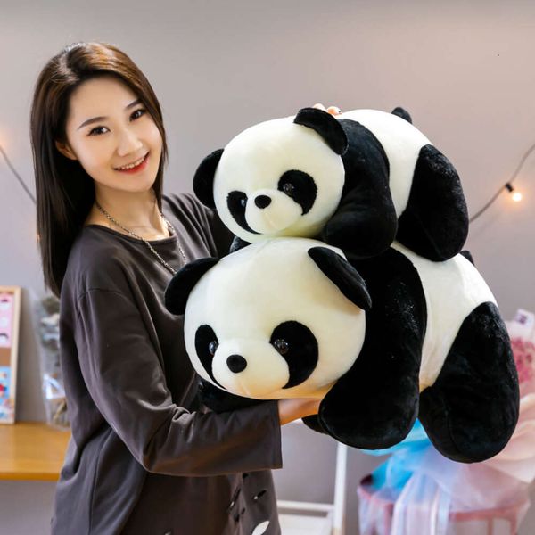 Poupée Panda géant 18-80Cm, 10 styles, jouet en peluche, Simulation d'énormes animaux en peluche, ornements d'oreiller, vente en gros