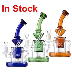 Tornado Recycler Bongs Douchekop Perc Dab Rig Klein Recycler Oil Rigs Groen Blauw Amber Heavy Base Glazen Bong Fab Egg Waterpijp WP308