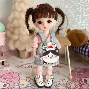 18 poupées BJD maquillage à la main articulations princesse Mini 16CM poupée ensemble complet pour filles enfant enfant petit bricolage jouet cadeaux de mode faits à la main 231229