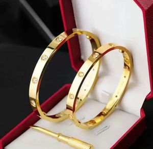 18 bracelet bijoux or bracelet luxe mode acier inoxydable argent rose manchette serrure diamant pour femmes femme hommes homme fête cadeau bracelets
