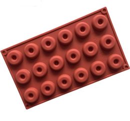 Mini-moule à beignets avec 18 cavités et moule à beignets en silicone antiadhésif et moule à cuire allant au lave-vaisselle pour petits beignes, biscuits, etc. SN2786