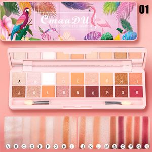 18 kleur oogschaduwpalet naakt glanzende oogschaduw make -up glitter pigment rokerige oogschaduw pallete