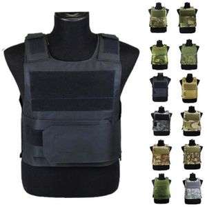 18 kleur Soft Tactical Molle Vest Airsoft Body Armor Schieten Paintball Verstelbare Bandjes Combat Vest Outdoor Jacht CS Game Clot280V