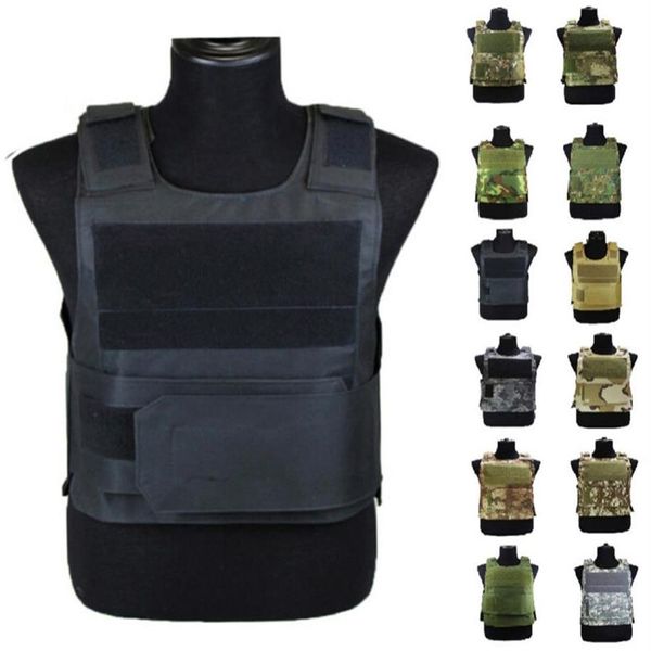 Chaleco Molle táctico suave de 18 colores, armadura de cuerpo Airsoft, tiro, Paintball, correas ajustables, chaleco de combate, caza al aire libre, juego CS Clot296x