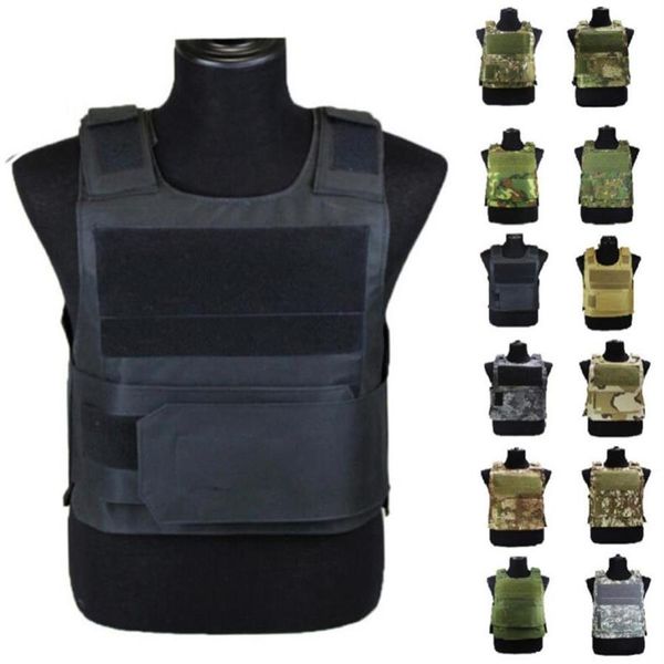 Chaleco Molle táctico suave de 18 colores, armadura de cuerpo Airsoft, tiro, Paintball, correas ajustables, chaleco de combate, caza al aire libre, juego CS Clot322F