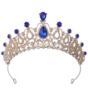 18 colores oro plata color metal cristal tiara corona fiesta regalo princesa rhinestone corona nupcial accesorios para el cabello