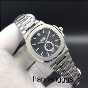 18 kleuren van hoge kwaliteit horloges 5726 Mechanische automatische mannen Watch Moon Fase 24H roestvrij staal Alle functies werken 40,5 mm J1NZ