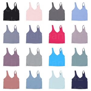 18 kleuren lu Yoga U-vormig vest voor damesbeha Beauty Back Fitness Top Shape halter BH Yogakleding dames designertop