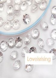 18 couleurs pick500pcs 10 mm 4 carat clear blanc diamant confetti faux acrylique table de perle dispersée de mariage faveurs décor28592797706942