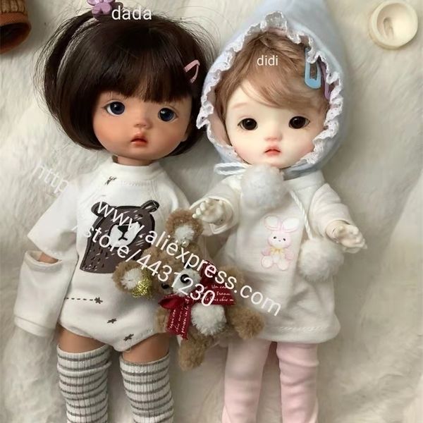 18 didi dada bjd poupées à rotule pour filles bricolage yeux figurine anime silicone résine jouets 220816