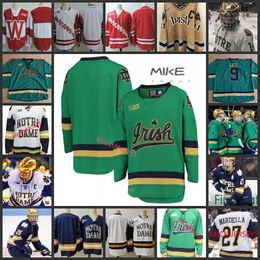 18 Graham Slaggert Hockey Jersey 19 Landon Slaggert 20 Jake Pivonka 21 Max Ellis 22 Jack Adams 23 Brady Bjork 24 Spencer Stastney Wisconsin Ice nd Stitched College NDF